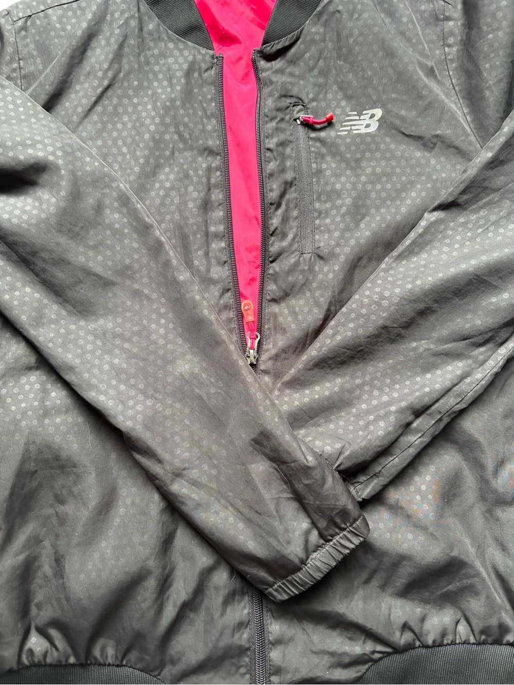 New Balance Black Jacket with Pink Lining